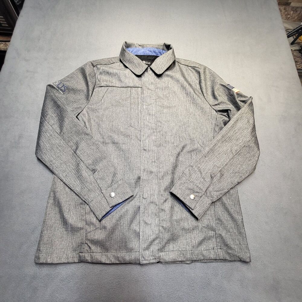 Microsoft United States MSUS Jacket Mens L Gray Full Zip Tech